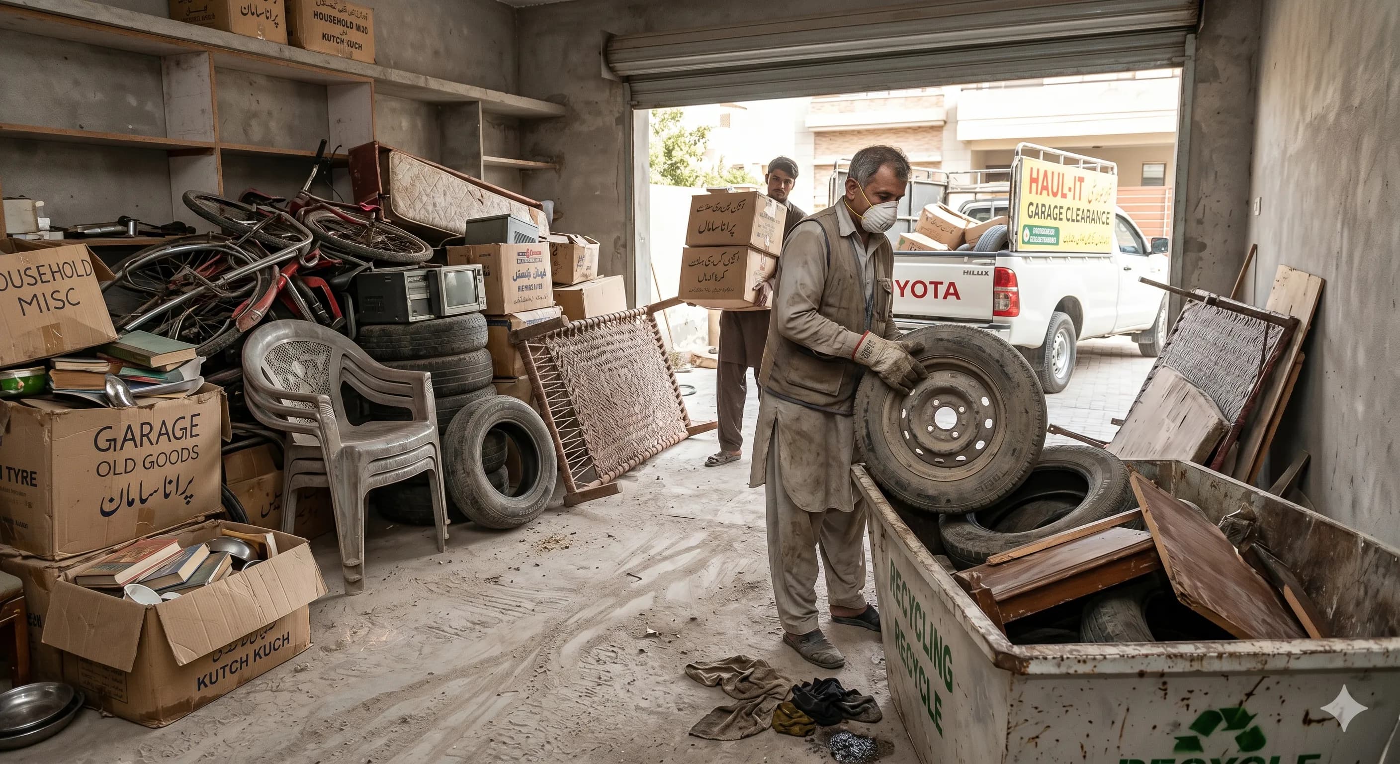 Box auto pieno di ingombranti da liberare a Milano
